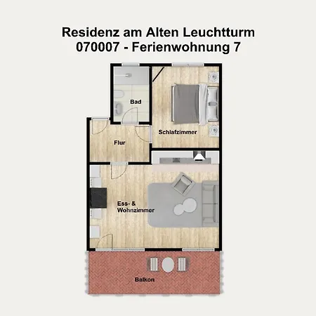 アパート Residenz Am Alten Leuchtturm 7